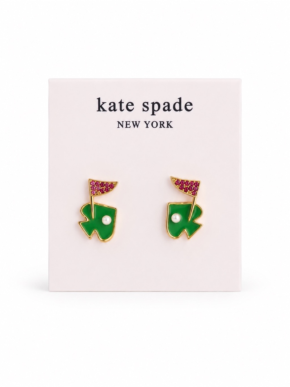 kate spade New York  Hole n One Golf Flag Stud Earrings